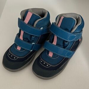 See Kai Run Blue and Pink Kids Waterproof Boots